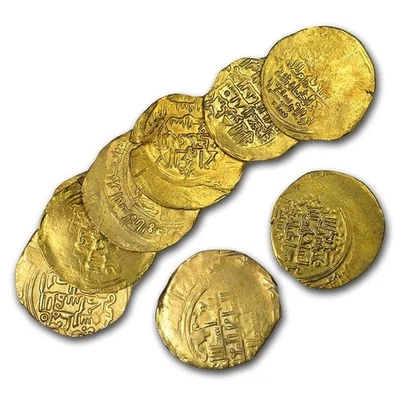 Dinar de oro pálido sultanato selyúcida (1072-1092 dC) en muy buen estado (Cruzadas) Foto 1 de 4
