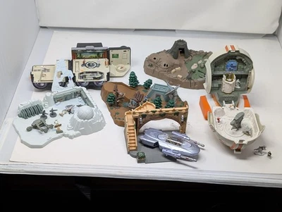 Star Wars Micro Máquinas Lote de 6 Juegos de Flota de Acción Hoth Yavin Degoba Años 90 Foto 1 de 4