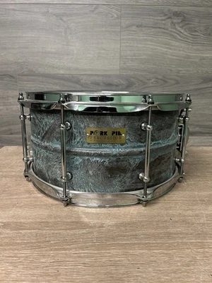 Redoblante de pátina de latón para pastel de cerdo 7x13" #2340 Foto 1 de 4