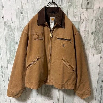 Chaqueta Carhartt Detroit con bordado corporativo marrón talla L para hombre ... - Imagen 1 de 4