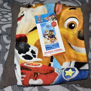 Paw Patrol Strandtuch weich 27 x 54 Zoll Pool Urlaub Bad Spielen Cartoon NEU - Bild 1 von 5