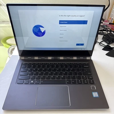 Lenovo Yoga 910 80VF00FQUS FHD Touch Intel I7-7500U 8GB RAM 256GB NVMe SSD Win11 - Image 1 of 4