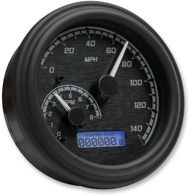 Dakota Digital MVX Black Tank Mounted Speedometer fits 2004-2013 Harley - Image 1 of 2
