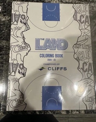 Cleveland Cavaliers City Edition Coloring Book SGA 1/12/25 Cavs NBA Novelty - Image 1 of 2