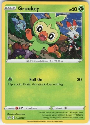 Grookey - Promo SWSH: Sword & Shield Promo Cards SWSH070 LP-NM - Image 1 of 2