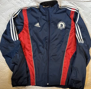 Adidas 2004 Boston Marathon Windbreaker Jacket Large Blue Red - Picture 1 of 9