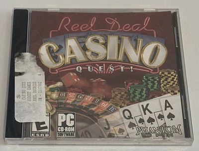 Reel Deal Casino Quest (PC CD ROM, 2002) ~ Sealed ~ New - Image 1 of 3