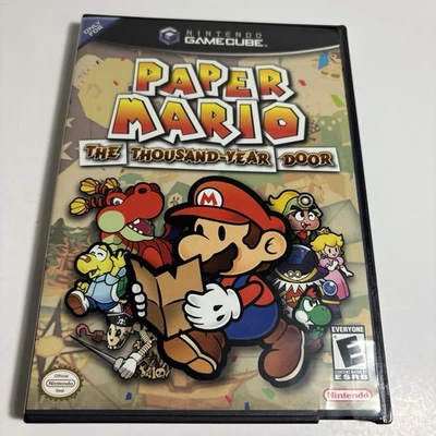 Paper Mario The Thousand Year Door (Nintendo Gamecube) Black Label в комплекте как новый в коробке - Изображение 1 из 4
