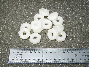 8-32 EINFACHE 11/32" SECHSKANTMUTTERN NYLON - 50 Stck. - Bild 1 von 1