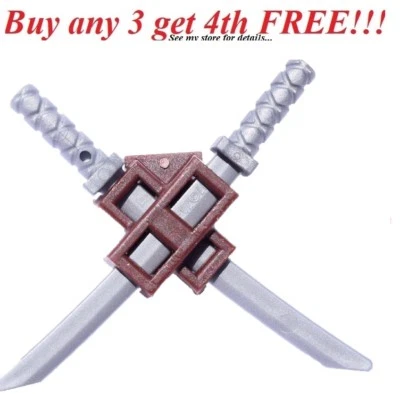 ☀️NOVA Arma Lego Katana Prata ESPADAS com Bainha Shamshir Ninjago Ninja Samura - Imagem 1 de 4