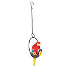 Hanging Macaw Statue Colorful Synthetic Resin Add Energy Portable Hanging