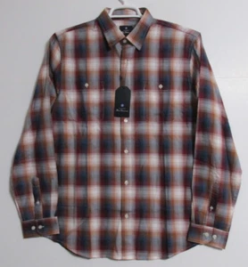 Men's Ben Sherman Long Sleeve Plaid Button-Up Shirt Size Large - Picture 1 of 8