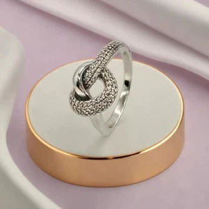 Knotted Heart Ring, Discover, This Heartfelt Women's Jewelry Polished Metal. - Picture 1 of 4