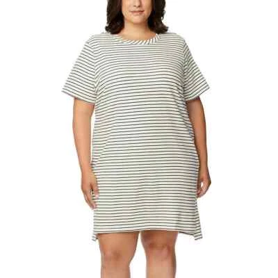 Buffalo Women's Plus Size XXL Black Stripes Short Sleeve Everyday Dress NWT - Image 1 of 4