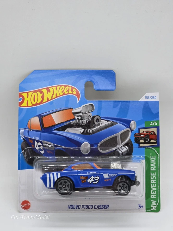 Volvo P1800 Gasser - HW Reverse Rake 4/5 HOT WHEELS 1:64 - Immagine 1 di 1