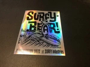 Surfy Industries SurfyBear CUSTOM 4x3 silber metallic AUFKLEBER - Bild 1 von 1