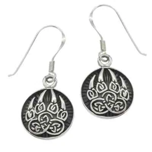 Celtic Wolf Claw Earrings 925 Silver Jewelry New - Picture 1 of 1