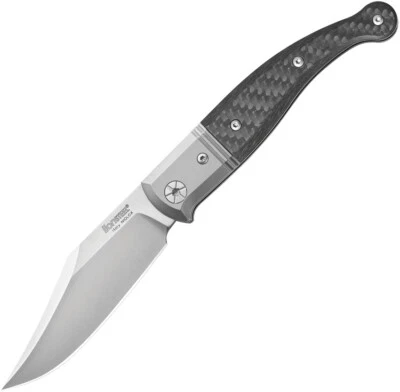 LionSTEEL Gitano Slip Joint Carbon Fiber Folding Niolox Pocket Knife GT01CF - Image 1 of 2
