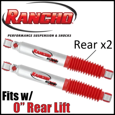 Rancho RS9000XL Rear Shocks PAIR 1999-04 Ford F250 F350 Super Duty 2WD w/0" Lift - Image 1 of 3
