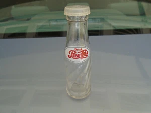 Vintage Pepsi Salt Shaker - An Advertising Novelty - Glass with Plastic Cap - Picture 1 of 4