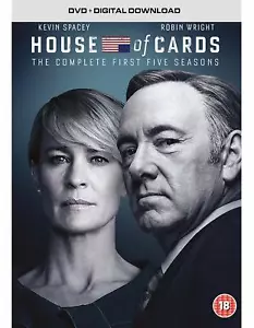 HOUSE OF CARDS COMPLETE SEASONS 1+2+3+4+5 DVD BOXSET 20 DISCS 1-5 REGION 4 - Picture 1 of 2