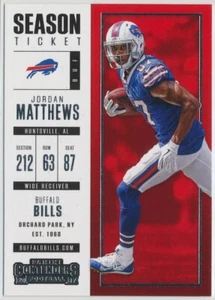 2017 Panini Contenders Football Jordan Matthews #91 Buffalo Bills - Picture 1 of 2