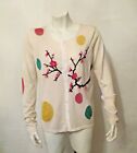 John Galliano Italy Floral Embroidery Applique Silk Blend Top Cardigan Sweater M