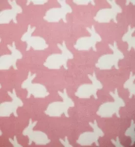 Estampado Polar Tejido - Conejos Rosa - Imagen 1 de 1