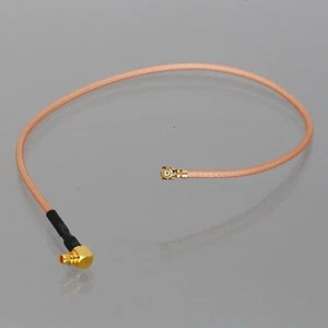RF Coaxial cable MMCX male plug right angle to IPX U.fl female RG178 8" pigtail - Picture 1 of 5