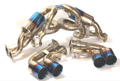 Compatível com Ferrari 430 F430 05-09 Top Speed Pro-1 AVT sistema de exaustão de titânio com válvulas - Imagem 1 de 4