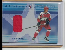 2001-02 Be a Player Memorabilia All-Star Jersey Mats Sundin All Star Game