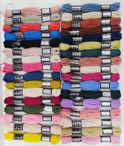 33 Skeins DMC Laine Wool Persian Yarn Floss Crewel Needlepoint 33 Colors D - Picture 1 of 5