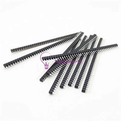 5X Strip Tin PCB Female IC Breakable Single 40pin Row Round Header Socket