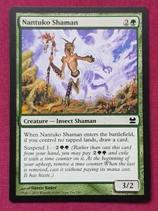 Magic The Gathering MODERN MASTERS 2013 MMA NANTUKO SHAMAN green card MTG - Picture 1 of 2