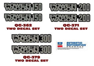 Dodge Power Wagon 150 200 300 QG-362 371 379 1978 1979 1980 1981 1983 1984 1985 - Imagen 1 de 1