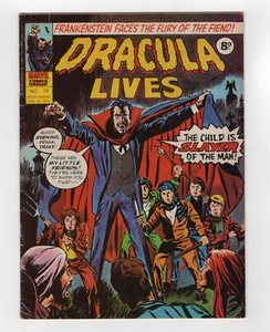 1973 MARVEL TOMB OF DRACULA #7 , FRANKENSTEIN #7 & WEREWOLF BY NIGHT #3 RARE UK - Picture 1 of 2