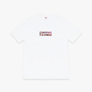 Supreme x Takashi Murakami Tee 'COVID-19 Relief Box Logo' White / Pink (SS20) T- - Picture 1 of 1