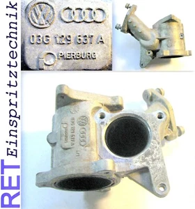 Gehäuse AGR - Ventil Pierburg 03G129637A VAG 1,9 TDI original - Bild 1 von 3