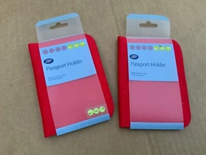 2 x BOTAS PROTECTOR PASAPORTE NUEVO Rojo - Imagen 1 de 2