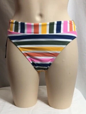 Women's NWT California Waives Multicolor High-Waist-Leg Swim Bikini Botttom - Image 1 of 4
