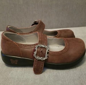Alegria Kourtney Professional Mary Janes Womens Sz 6 EU 36 Brown GUC - Picture 1 of 9