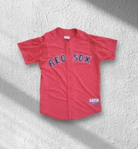Vtg Boston Red Sox Red Baseball Jersey By Majestic Men's Size Large Style A6500 - Picture 1 of 8