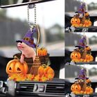 Cat Car Rearview Mirror Ornament Pig Hanging Pendant Halloween Ornaments  Bag