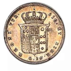 REGNO DELLE DUE SICILIE Ferdinando II Tarì 1854 Periziata BB - Imagen 1 de 2