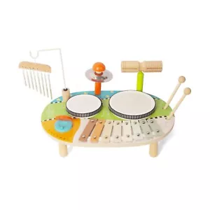 Kids Drum Set, Wooden Musical Instruments for Toddlers Baby Preschool Educati... - Picture 1 of 6