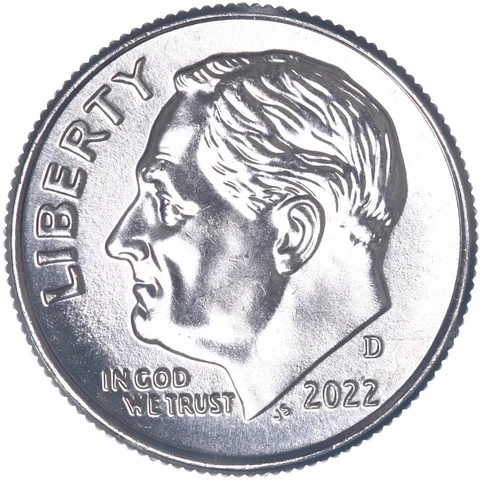 2022 D Roosevelt Dime Choice BU US Coin Cover
