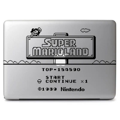 Super Mario Land Start Decal Sticker for Macbook Air/Pro Laptop Car Window Wall - Image 1 of 4