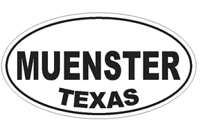 Münster Texas Oval Autoaufkleber oder Helmaufkleber D3650 Euro Oval - Bild 1 von 1