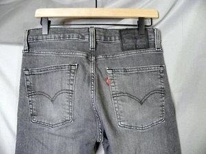 Levis 510 Jeans Men's Gray Straight Leg 5 Pocket Red Tag 30x32 act 33x31 - Picture 1 of 8