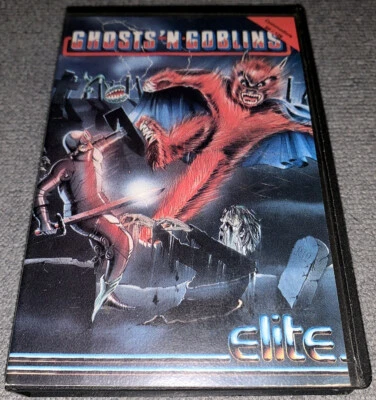 GHOSTS 'N' GOBLINS - ELITE - Commodore C64 / 128 Cassette - Rare  Original - Image 1 of 3